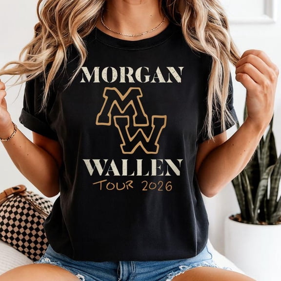 Morgan Wallen Country Music T-Shirt Retro, Music Gift for Men and Women,Black Color,Size L
