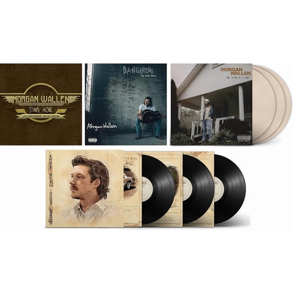 Morgan Wallen: Definitive 4 Vinyl Album Record Collection - Dangerous: The Double Album, One Thing at a Time, Stand Alone Deluxe 10th Anniversary and I'm the Problem [Explicit Lyrics]