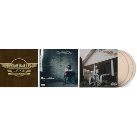 Morgan Wallen Morgan Wallen - Essential 3 Album Vinyl Record Collection - Dangerous: The Double Album, One Thing at a Time, & Stand Alone Deluxe 10th Anniversary Records & LPs