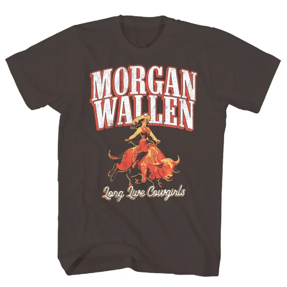 Morgan Wallen Live Cowgirls T Shirt Mens Country Music Classic Band Tee Black