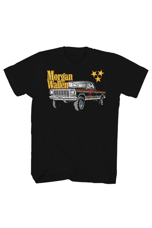 Morgan Wallen Men's Truck T-Shirt Black X-Large | Officially Licensed Merchandise
