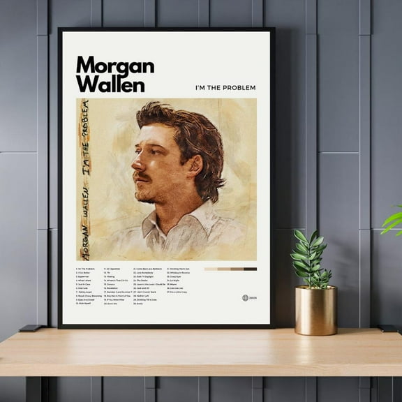 Morgan Wallen Print, I’m the Problem Album Wall Art, Unframed Poster Size 12x18