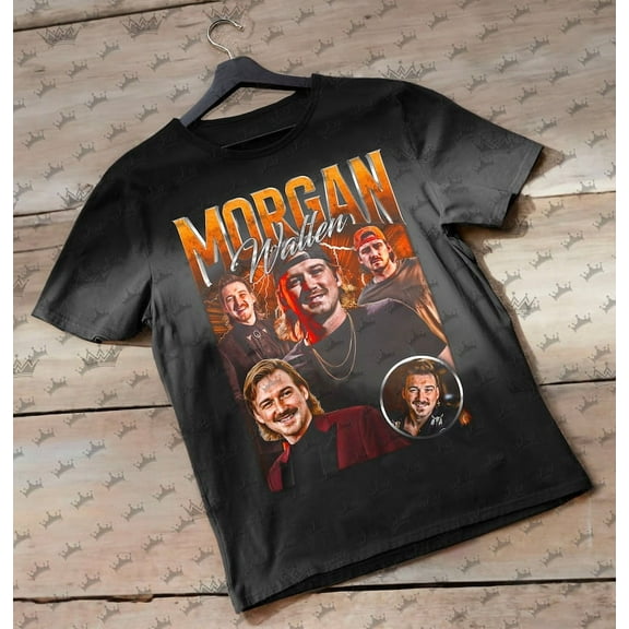 Morgan Wallen Vintage T-Shirt, Homage Retro 90s Graphic, Ideal Gift for Music Enthusiasts