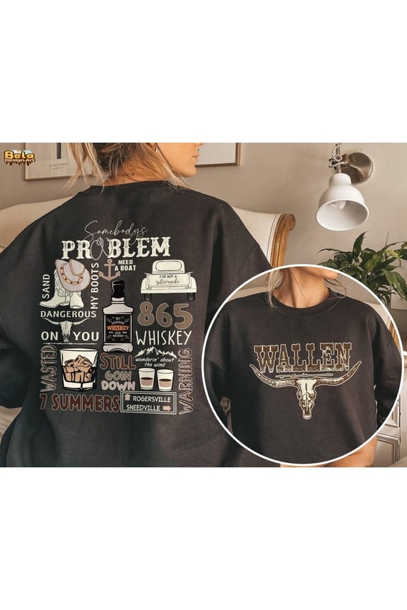 Morgan Wallen’s World Tour 2025 2 Side Shirt, Cowboy Girl Hoodie, Country Music Shirt, Retro Wallen Western Crewneck, Cowgirl Wallen Shirt