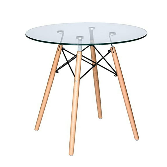 Morgan's Eiffel Glass Top Dining Table - 36"