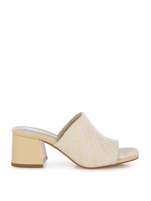 Morgana Woven Raffia Slip Ons