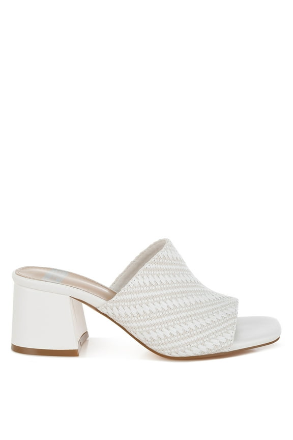 Morgana Woven Raffia Slip Ons
