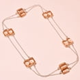 thumbnail image 1 of Morganite Gemstone Necklace Handmade Antique Women's Chain Jewelry 36" CH 3632, 1 of 2