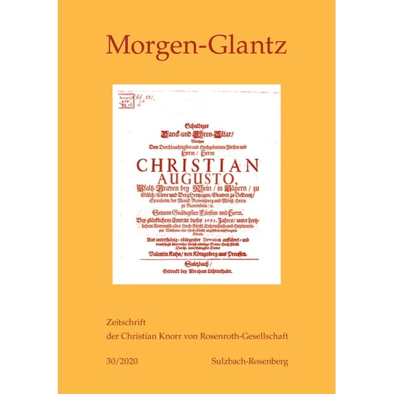 Morgen-Glantz: Morgen-Glantz 30 (2020) (Paperback)