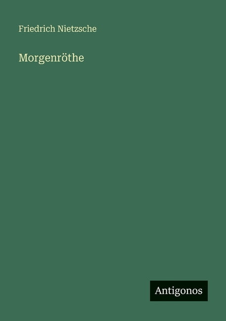 MorgenrÃ¶the, (Paperback)