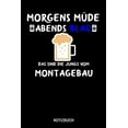 thumbnail image 1 of Morgens Müde abends blau das sind die Jungs vom Montagebau: A5 Monatsplaner 120 Seiten mit Spalten für Monatsziele, Termine, Veranstaltungen, Notizen und Wochenübersicht. Geschenkidee für Monteure (Pa, 1 of 1