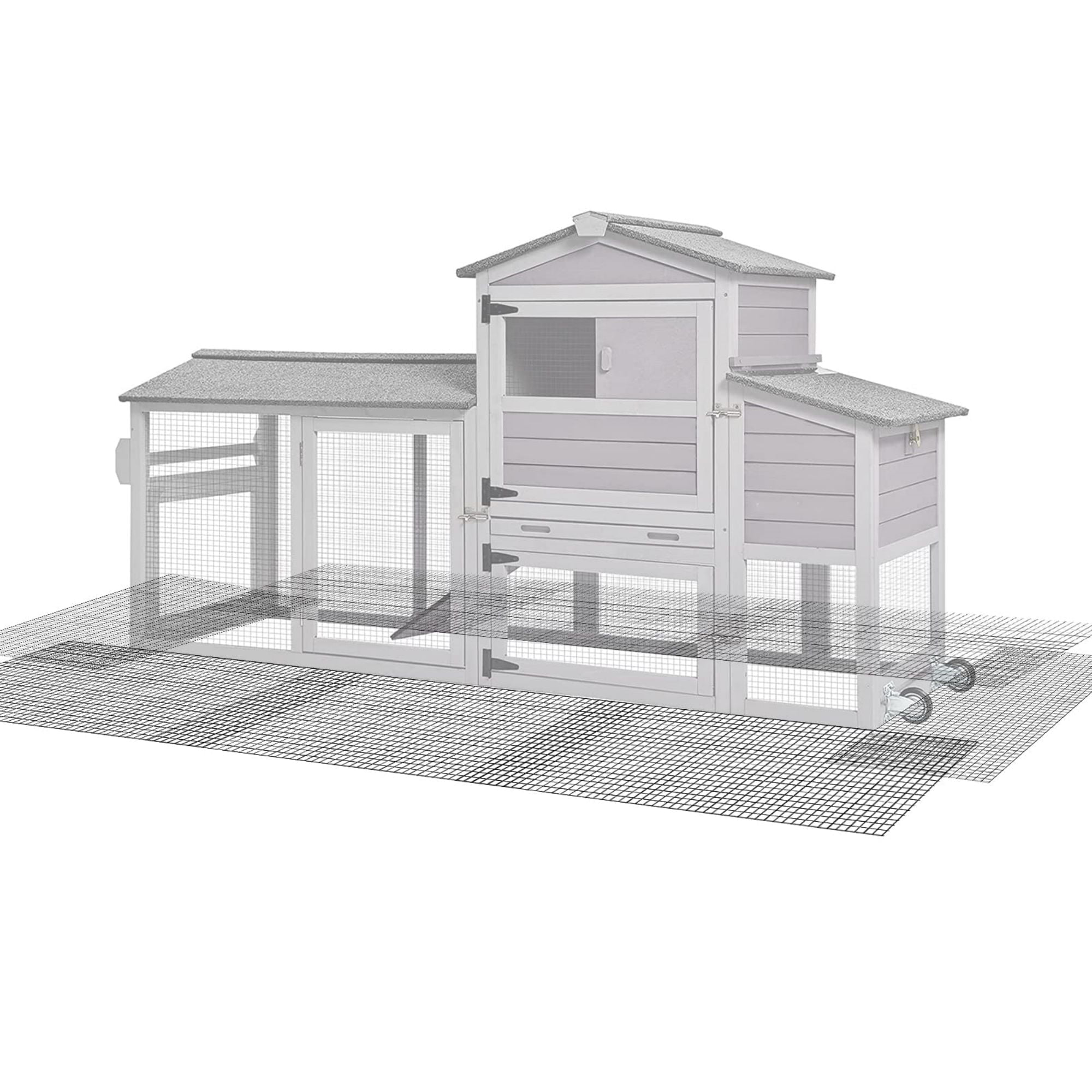 Morgete Poultry Chicken Wire Mesh Netting Animal Barrier Fence ...
