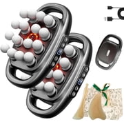 Morglaes Deep Tissue Massager - 2025 New Morglaes Massager, 16 Head Massage Deep Tissue with 3 Modes & 30 Intensities - Fascia Blaster for Back, Shoulders, Legs, Foot Black*2