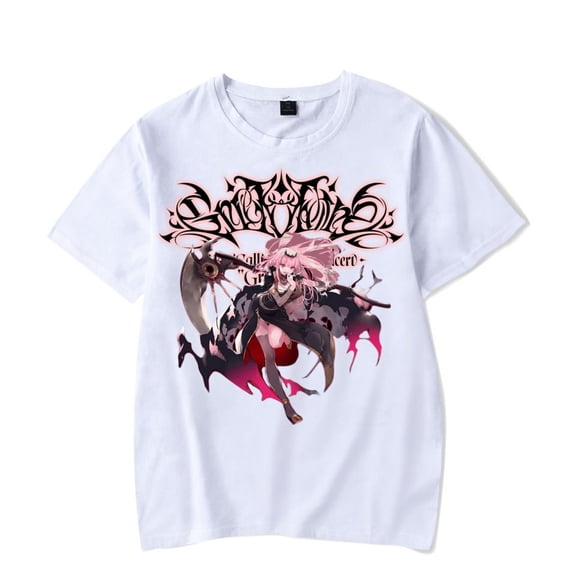 Mori Calliope Merch T-shirt 2025 New Printed Short Sleeved Fashionable Neutral Round Neck Fan Top Shirt