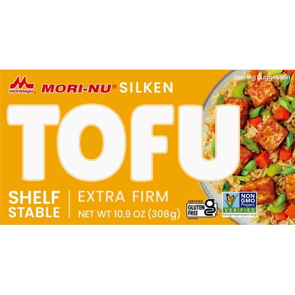 Mori-Nu Silken Extra Firm Tofu, Shelf-Stable Plant Protein, Non-GMO, Vegan & Gluten-Free, 10.9 oz (Pack of 12)