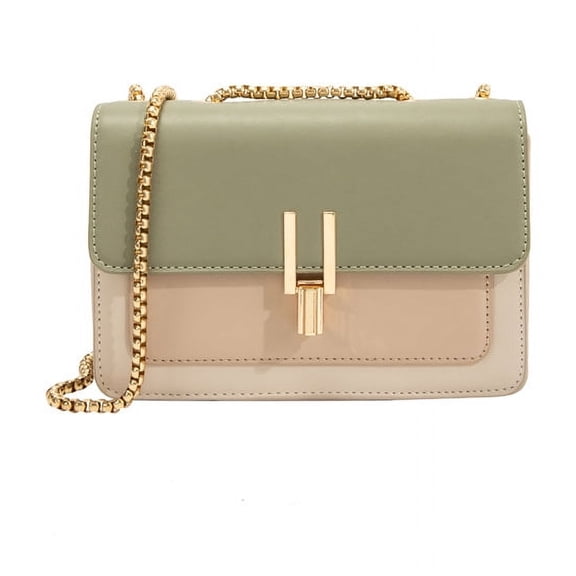 Mori temperament color collision women's bag new tide fashion casual crossbody chic chain shoulder bag bag
