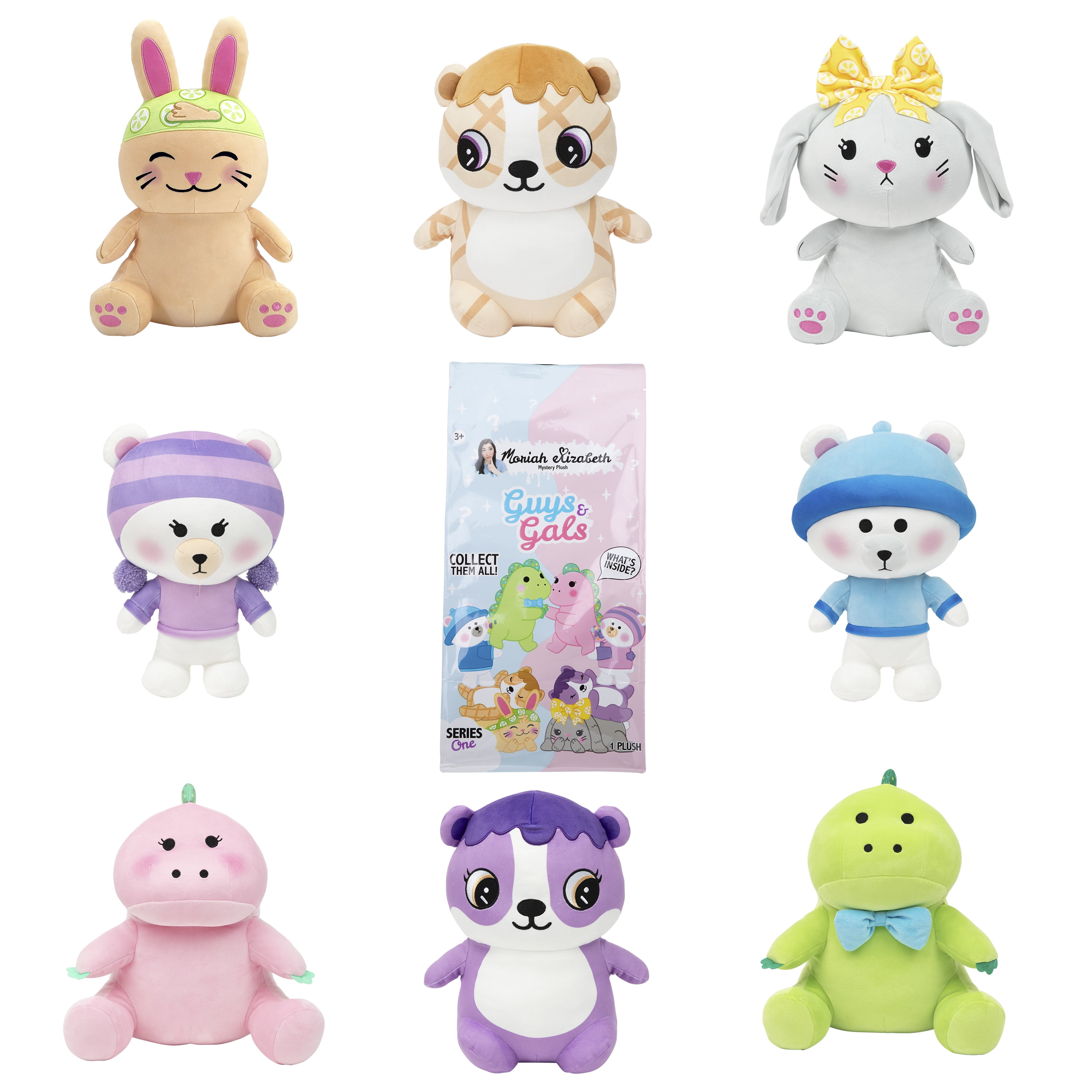 Moriah Elizabeth 11 inch Mystery Plush Toy Guys & Gals; Blind Box: 1 of 8 Possible Ages 3+
