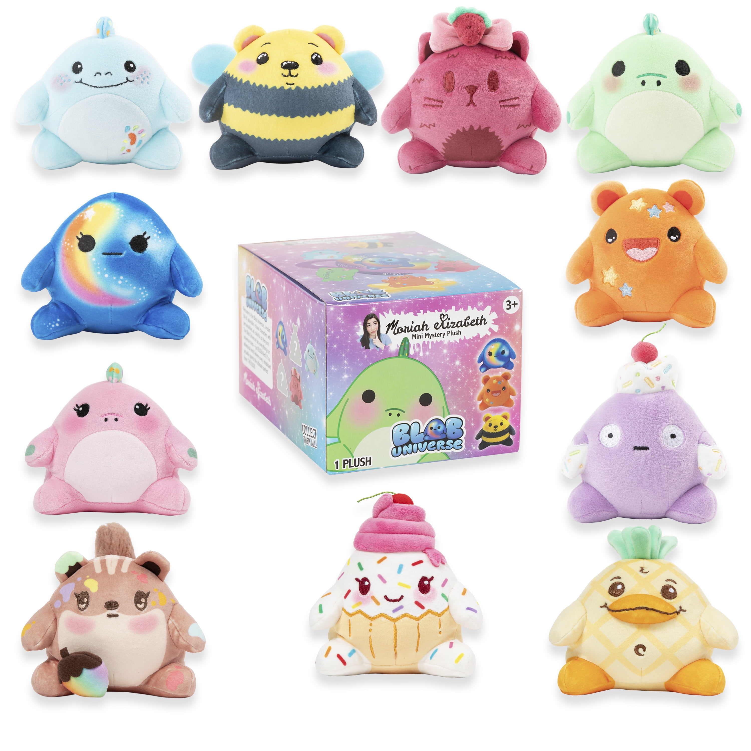 Moriah Elizabeth 6" Mini Mystery Plush Series 1, Blob Universe, YouTube Craft Channel, Blind Box, 1 of 8 Possible, Official Moriah Elizabeth Merch