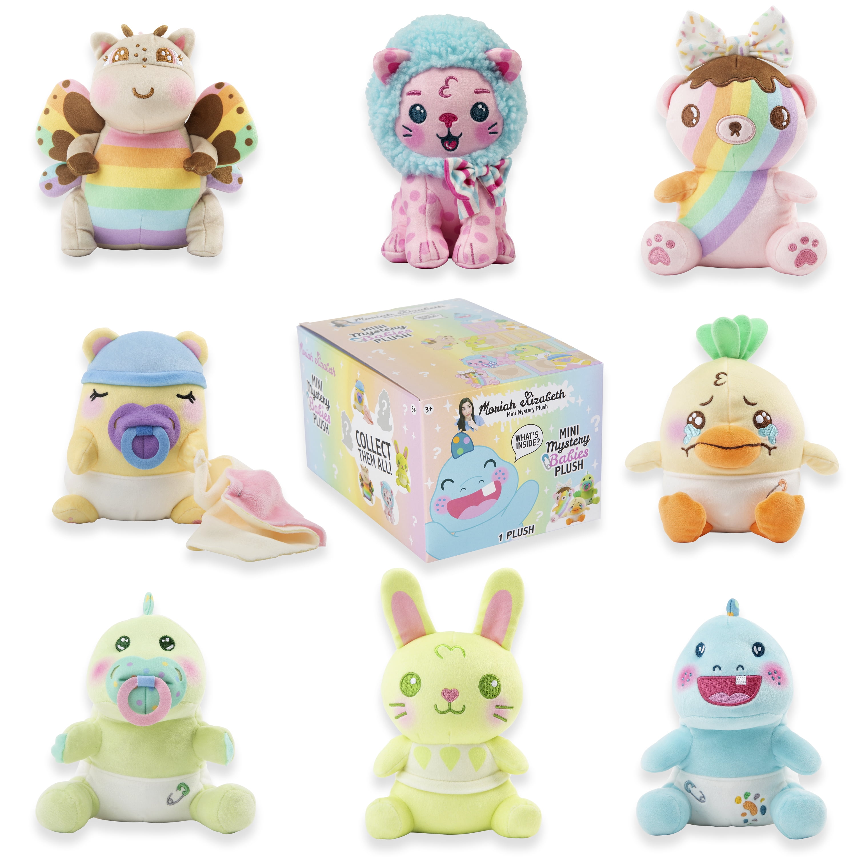 Moriah Elizabeth 6" Mini Mystery Plush Series 4, Baby Mystery Plush, YouTube Craft Channel, Blind Box, 1 of 8 Possible, Official Moriah Elizabeth Merch