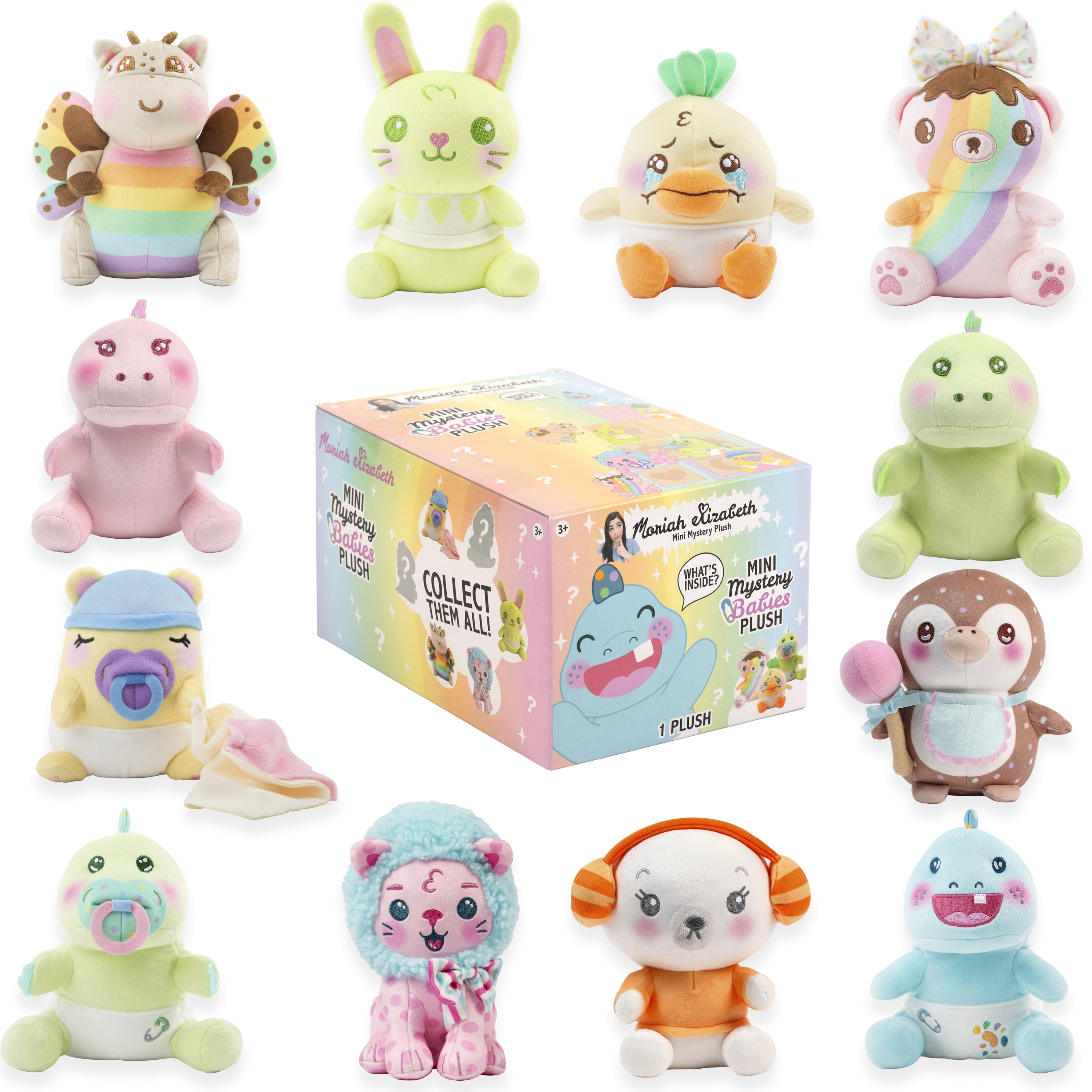 Moriah Elizabeth 6" Mini Mystery Plush Series 4, Baby Mystery Plush, YouTube Craft Channel, Blind Box, 1 of 8 Possible, Official Moriah Elizabeth Merch