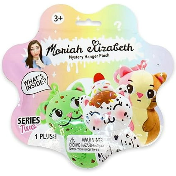 Moriah Elizabeth Mystery Hanger Plush, Series 2, Collectible Mini Plush, 1 of 6 Possible Characters, Official Merch