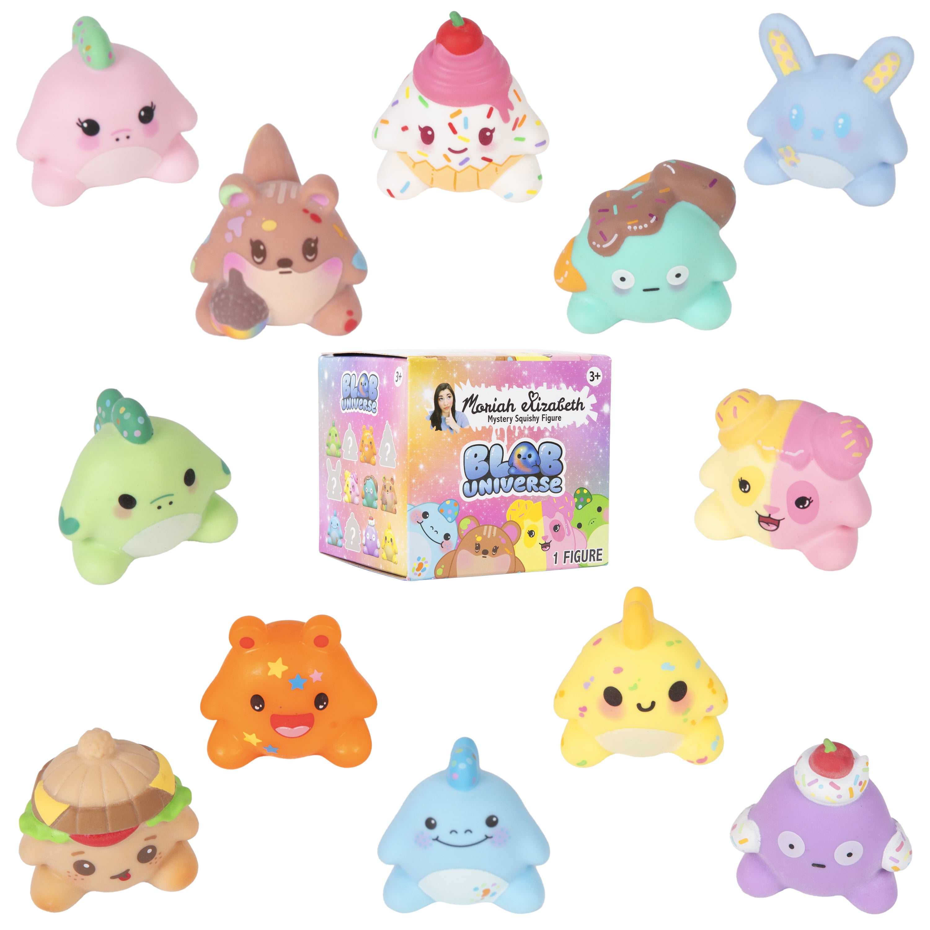 Moriah Elizabeth Blob Universe Mystery Squishy Figures Series 1, YouTube Craft Channel, Adorable Squish Mystery Figures, 1 of 8 Possible, Official Moriah Elizabeth Merch