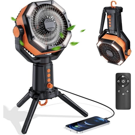 Moriko 8-Speed Remote Battery Operated Plastic Oscillating Tabletop