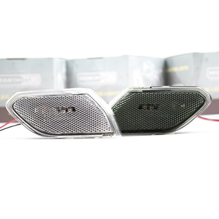 Morimoto XB LED Side Markers Fits Jeep Wrangler JL 2018+ Plug and Play OEM Replacement Performance Upgrade Smoked Lens (PN: LF511 pair of complete side marker assemblies)
