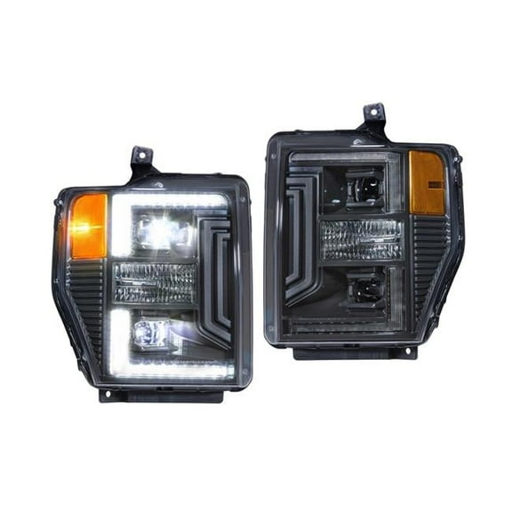 Morimoto Lighting XB Hybrid LED Headlights Assembly for 2008-2010 Ford F250-F350, Pack of 2