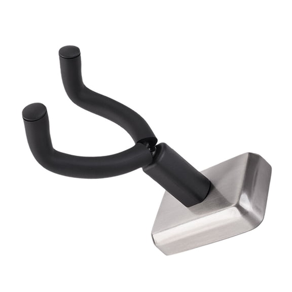 HEMOTON Black Metal Guitar Wall Mount Rack for Ukulele Violin with Durable Construction and Easy Installation 12.5 x 5.3 inches