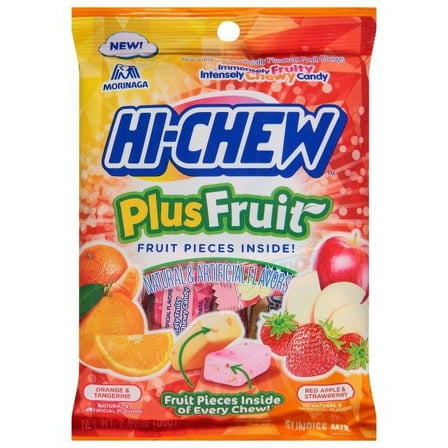 Morinaga Hi-Chew Fruity Chewy Candy -Plus Fruit 2.82oz/80g
