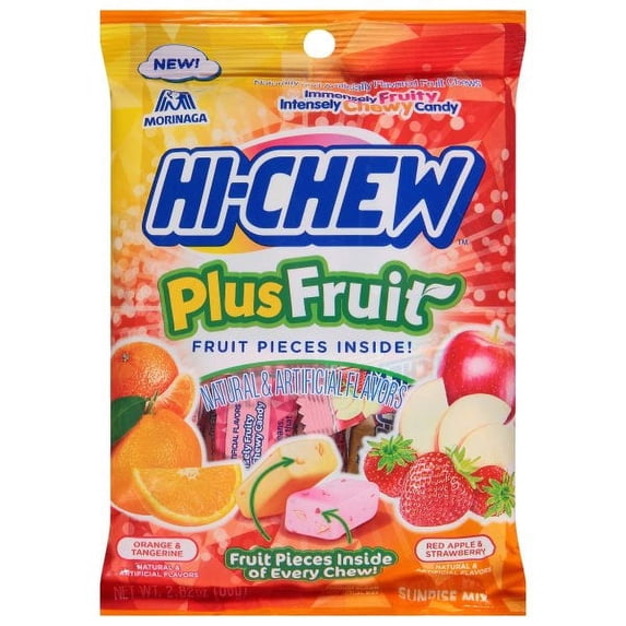 Morinaga Hi-Chew Fruity Chewy Candy -Plus Fruit 2.82oz/80g
