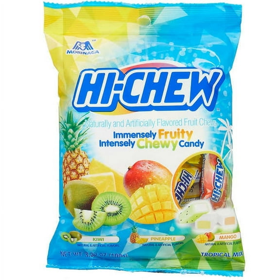 Morinaga Hi-Chew Fruity Chewy Candy - Tropical Mix 3.53 oz