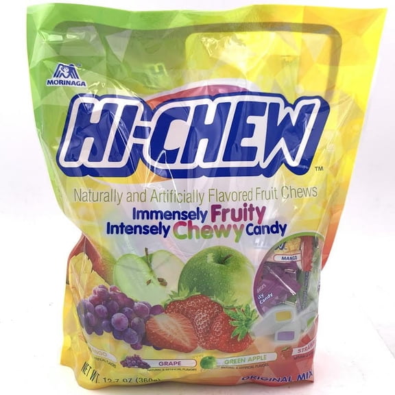 Morinaga Hi-Chew FruityChewy Candy - Mango, Grape, Green Apple, Strawberry Original Mix 12.7oz/(360g)