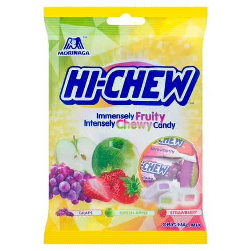 Morinaga Hi-chew Bag Grape & Strawberry 100g, British Import (Pack of 6)