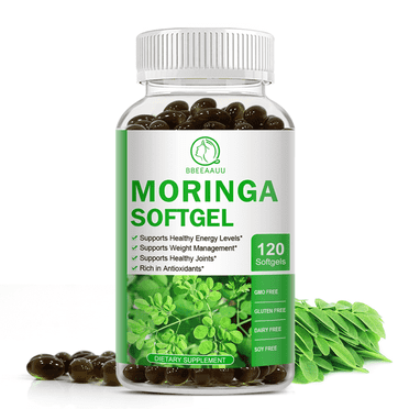 Moringa Capsules - Moringa Supplement - Moringa Leaf- Energy, Metabolism, & Immune Support - Vegan, Gluten-Free - 120 CT