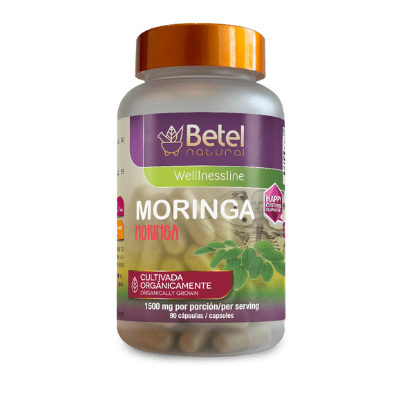 Moringa Capsules by Betel Natural - Amazing Antioxidant Properties - 90 Capsules