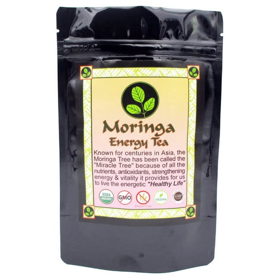 Moringa Energy Tea Organic - Nature's #1 Immunity Booster The Most Potent Botanical for Nutrients, Vitamins & Minerals! Boost Your Energy and Wellness with This Moringa Tea