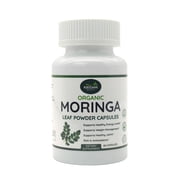 Moringa Leaf Powder Capsules   60 Count | 1-Month Supply | Natural Herbal Supplement for Energy, Immunity & Overall Wellness