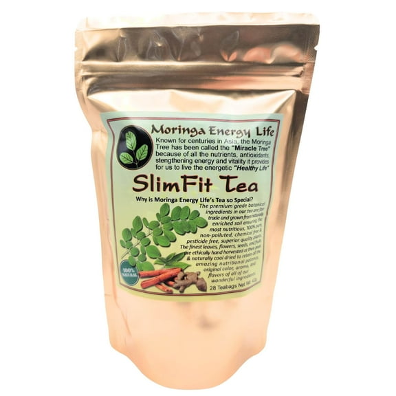 Moringa Slimfit Tea Bags, 28 Teas, Helping Boost your Metabolism in a Healthy Way, 93 Nutrients in Superfood Moringa Tea!