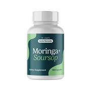 Santo Remedio Moringa + Soursop Capsules Supplements, 60 Count, Moringa and Soursop