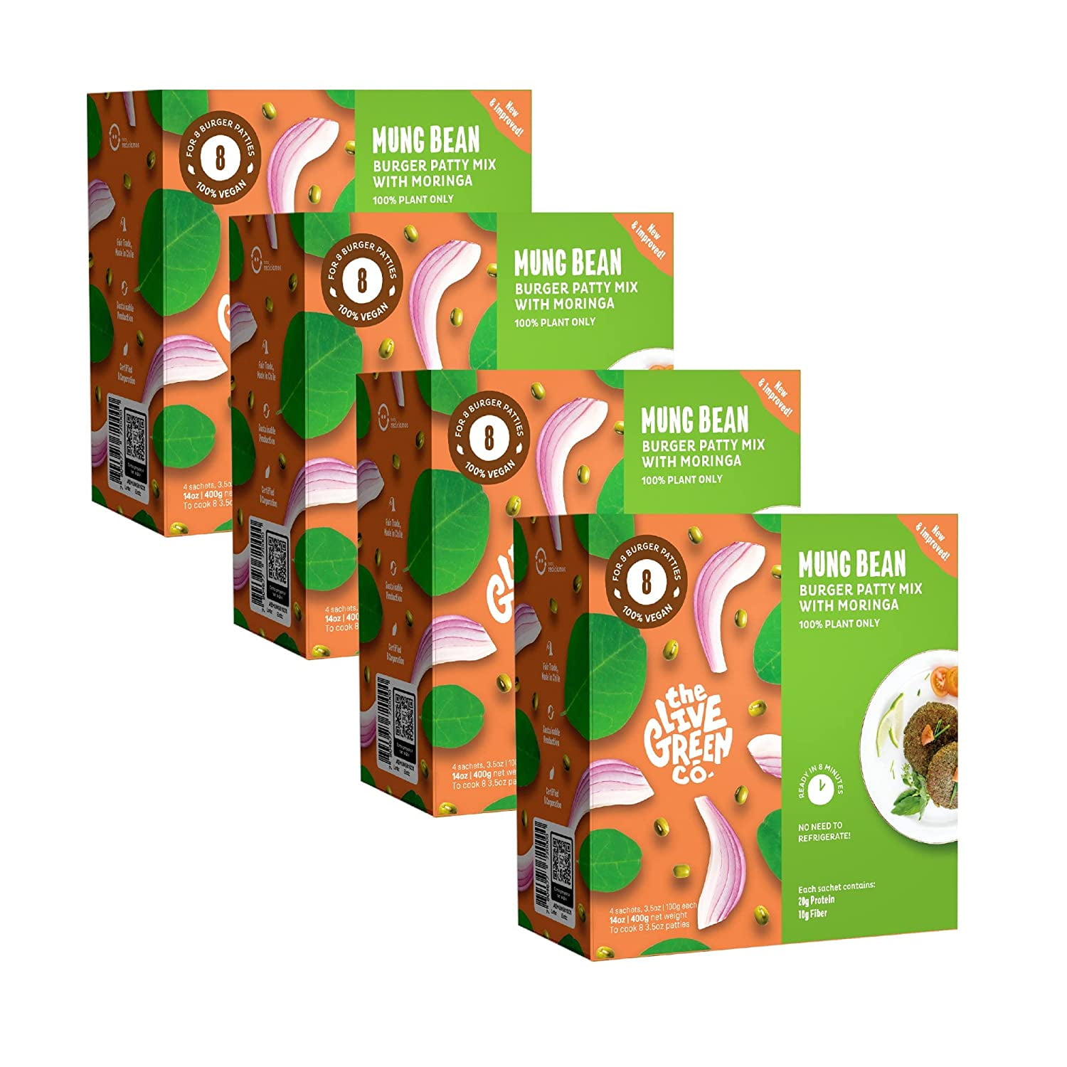 Moringa Superfood Burger Patty Mix with lentils and mung bean