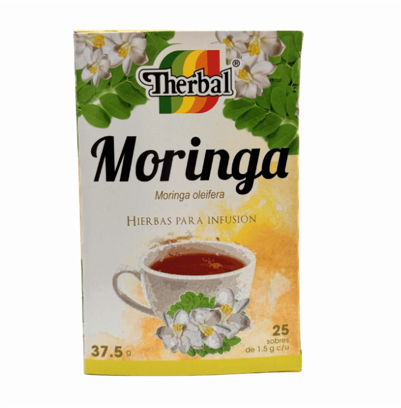 Moringa Tea Bags- 25 Count/ Non-GMO, Caffeine Free, Ingredients- Pure Moringa Leaves | Sweet and Light Herbal Taste/