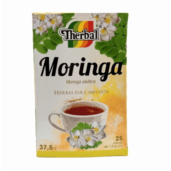 Moringa Tea Bags- 25 Count/ Non-GMO, Caffeine Free, Ingredients- Pure Moringa Leaves | Sweet and Light Herbal Taste/