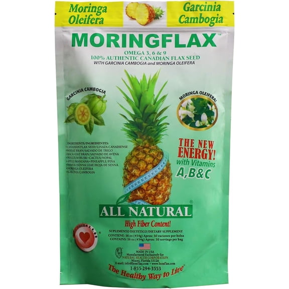 Moringflax Canadian Flax Seed 16 oz POWDER