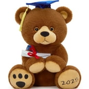 MorisMos 12" Graduation Bear Class of 2025,Graduation GiftTeddy Bear Plush Toy with Cap&Diploma&Ribbon