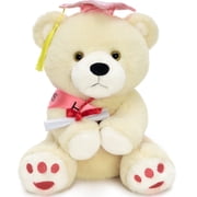 MorisMos 12 Graduation Bear Class of 2026,Graduation GiftTeddy Bear Plush Toy with Cap&Diploma&Ribbon