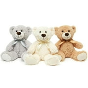 MorisMos 13.8" Small Teddy Bear Cute Bear Stuffed Animals 3 Pack