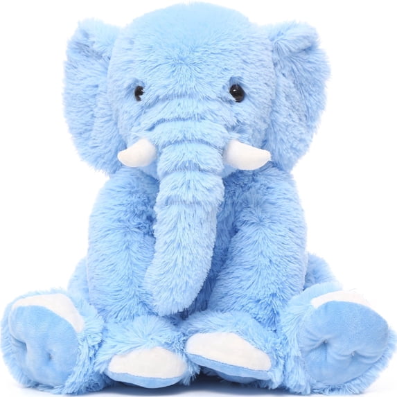 MorisMos 20'' Blue Elephant Stuffed Animal Soft Stuffed Animal Elephant Plush Toy