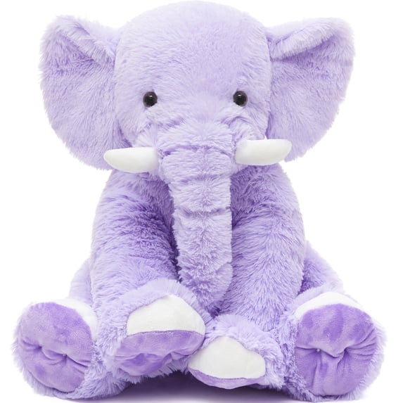 MorisMos 20'' Purple Elephant Stuffed Animal Soft Stuffed Animal Elephant Plush Toy